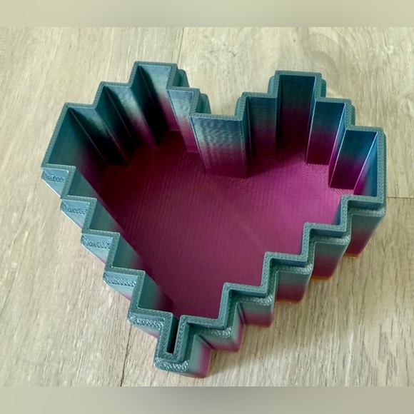 3D Printed Frustration Heart Jewelry Box Valentines Gift - Picture 9 of 15